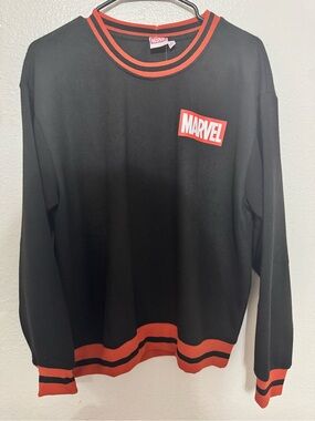 Marvel Spider-man Graphic Black Sweater (Size Large)